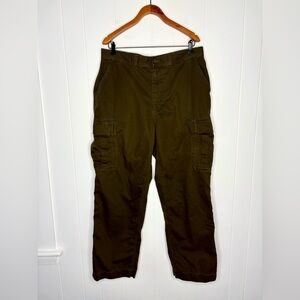 Polo Ralph Lauren Multipocket Cargo Pants Brown Full Length Size 38/32 Army Gorp
